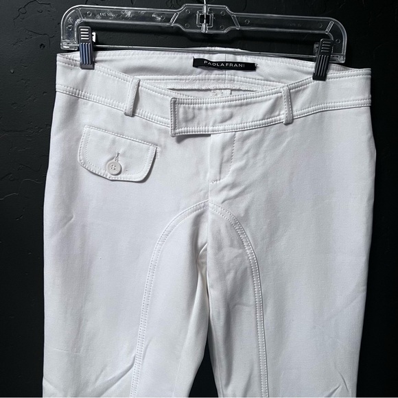 Paola Frani pants Color: White Size: 32 low rise Good condition - Picture 3 of 15
